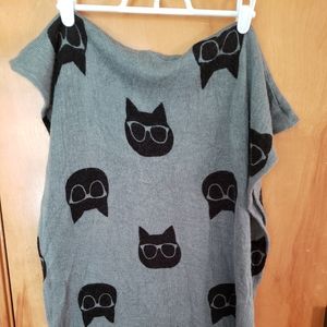 joe boxer knit infinity scarf - nerdy cats